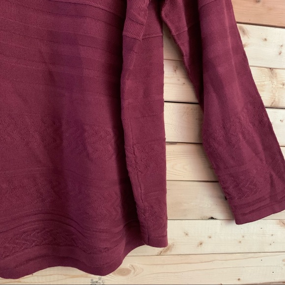 NWT Croft&Barrow Knit Purple Top plus size 2X - Picture 3 of 9